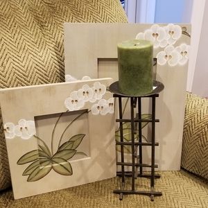 3 pc Orchid Asian Style Decor Bundle